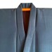 ENSEMBLE KIMONO & HAORI BLEU EN SOIE 007-42 (L)